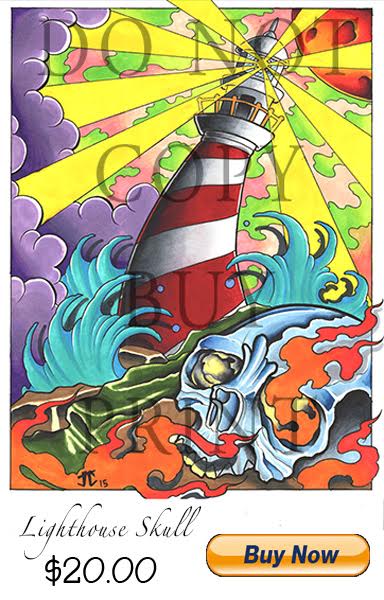 Lighthouse Color Print